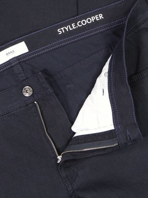 5-Pocket Jeans im Leine-Baumwoll-Mix, Hi-Flex 