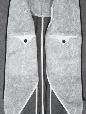 Blazer in jersey fabric with yoke insert