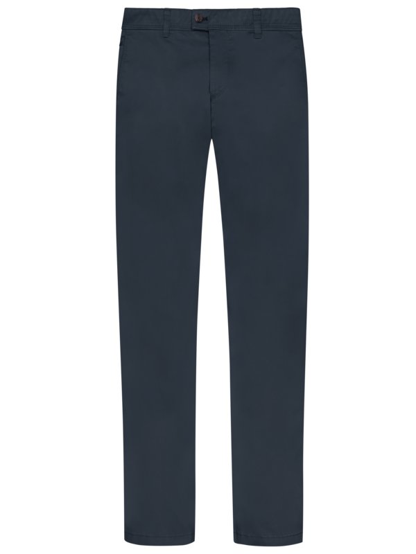 Levně Eurex, Lehké chino kalhoty s podílem strečových vláken, Jim S Modrá