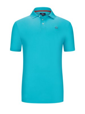 Polo shirt in piqué fabric with embroidered logo