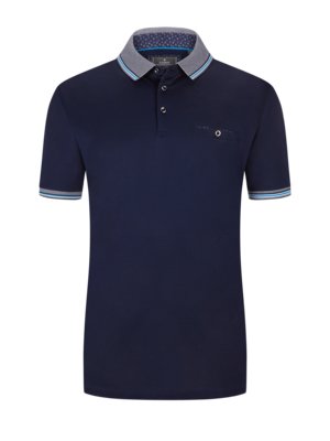 Polo shirt in mercerised cotton, extra long
