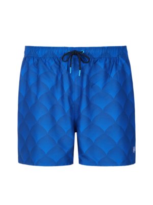 Swimming trunks with a delicate pattern