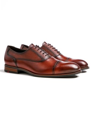 Oxford-style business shoes in smooth leather