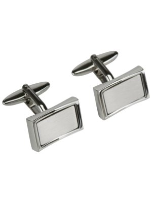 Silver cufflinks with mother-of-pearl detail
