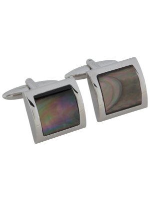 Cufflinks with mother-of-pearl detail