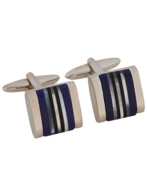 Cufflinks with mother-of-pearl detail
