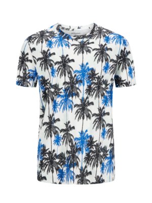 T-shirt with floral all-over print 