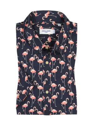Short-sleeve shirt with all-over print