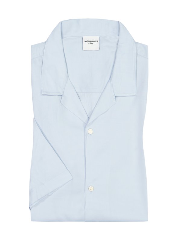 Jack & Jones, Košile s krátkým rukávem a rozhalenkou Světle Modrá 5XL