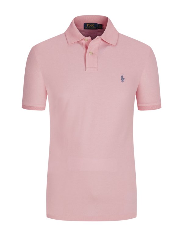 Levně Polo Ralph Lauren, Polo tričko z piké materiálu Růžově Červená