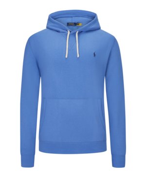 Hoodie in a cotton blend with embroidered logo