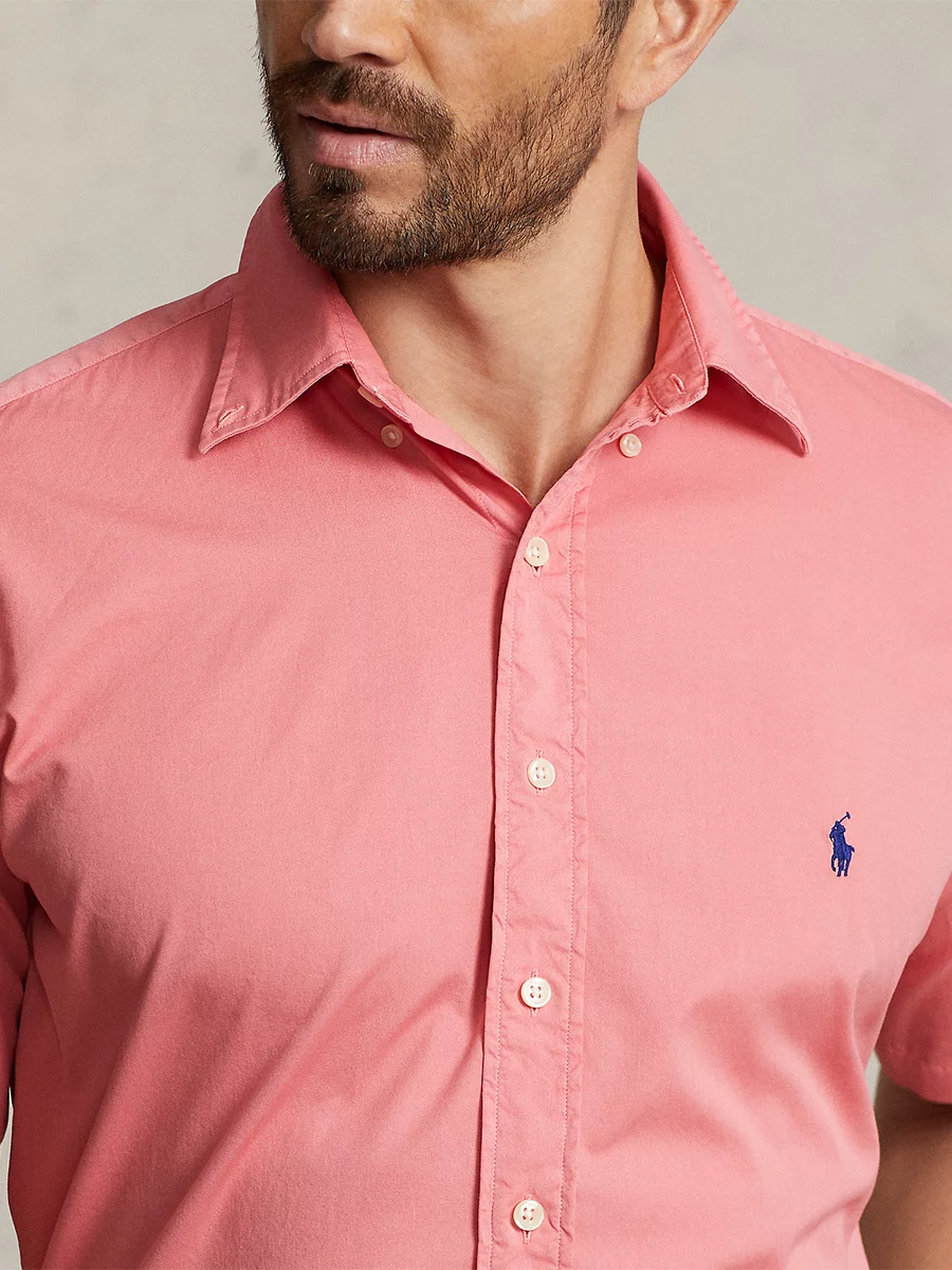 Ralph Lauren, Shirts, Ralph Lauren Featherweight Twill Shirt Mens 3xb  Button Up Long Sleeve Pink Red