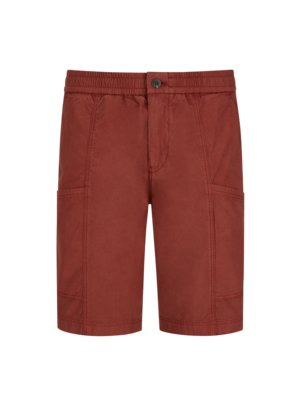 Cargo shorts with elastic cuffs 