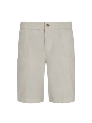 Cargo shorts with elastic cuffs 