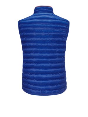 Quilted gilet in recycled material, packable 