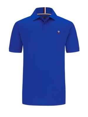 Soft polo shirt in piqué fabric with embroidered logo 