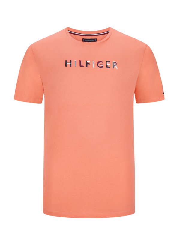 Levně Tommy Hilfiger, Tričko s potiskem loga Oranžový