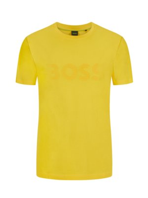 T-Shirt mit  gummiertem Label-Print