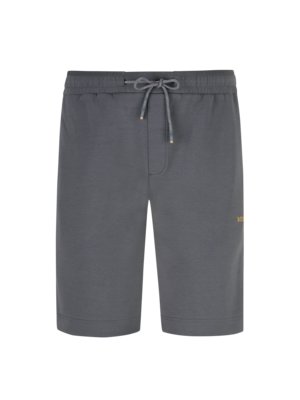 Sweat shorts with contrasting side stripe 