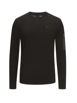 Lightweight-sweatshirt-with-breast-pocket,-HeiQ-Mint-