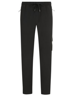 Jogging bottoms with cargo pocket at the side, HeiQ Mint 