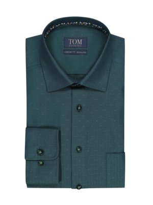 Shirt with dot pattern, Comfort Fit