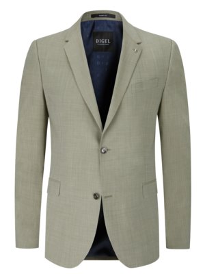 Blazer in virgin wool with stretch content