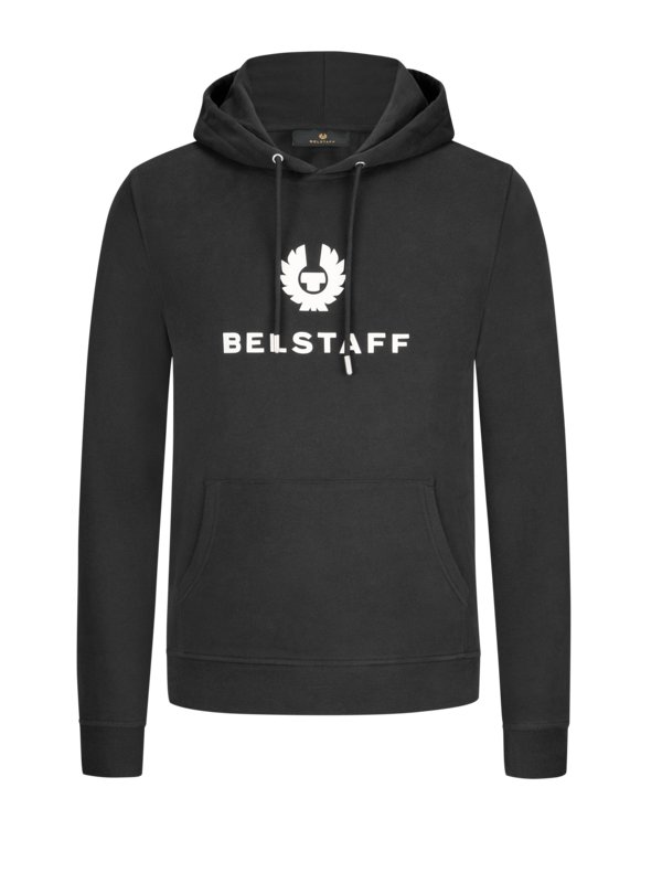 Belstaff, Mikina s kapucí a s pogumovaným emblémem loga černá 4XL