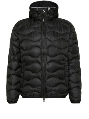 Ultralight quilted jacket with hood and Sorona® insulation