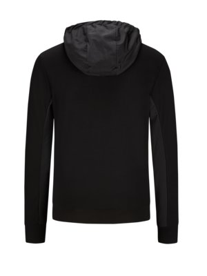 Sweat-jacket-with-hood-and-contrasting-inserts