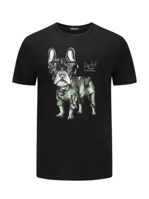 T-Shirt mit Hundeprint