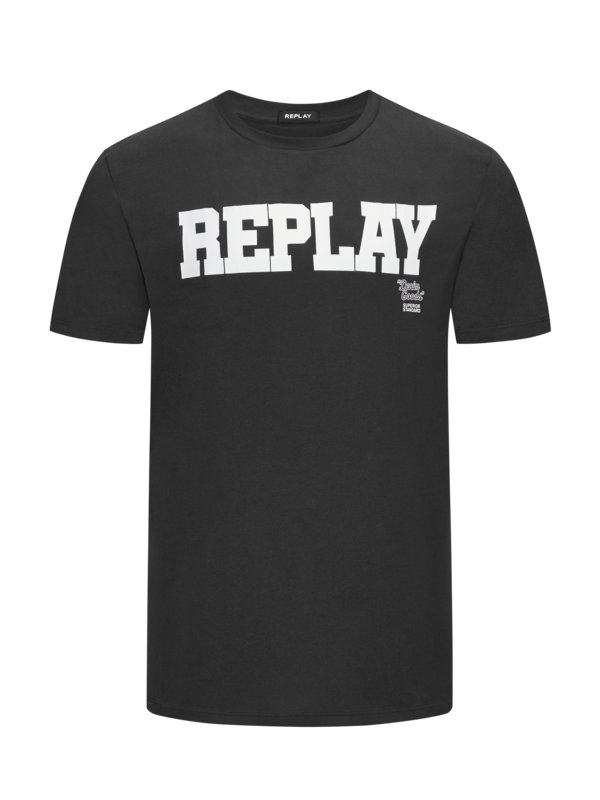 Replay, Tričko s potiskem značky černá 4XL