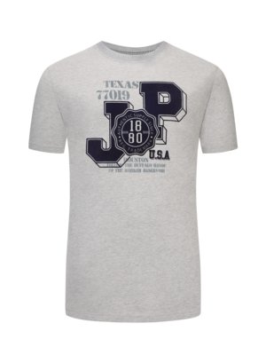 T-Shirt-mit-Logo-Print