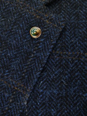 Sakko aus Harris Tweed mit Ellenbogenpatches