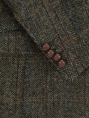 Sakko aus Harris Tweed mit Fischgrätmuster 