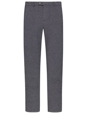 Chinos with micro pattern and stretch 