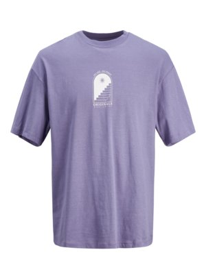 T-Shirt-mit-Front--und-Backprint