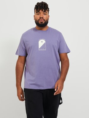 T-Shirt-mit-Front--und-Backprint