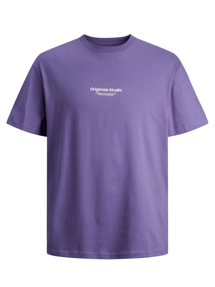 T-Shirt mit Front-Print , lila Jack Jones, & | Große Hirmer Größen