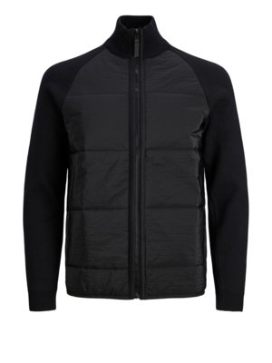 Light hybrid quilted jacket with zip 
