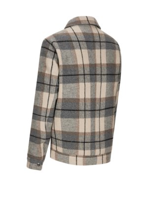 Shirt-jacket-with-glen-check-pattern