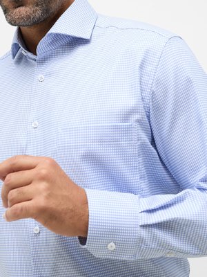 Koszula comfort fit z wzorem w pepitkę, wersja bardzo długa 