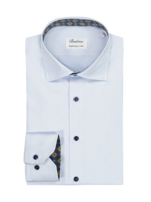 Shirt with lined collar, Comfort Fit