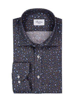 Hemd mit Muster in Twofold Super Cotton-Qualität, Comfort Fit 