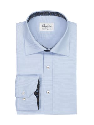 Shirt with pepita pattern, Two-fold Super Cotton, Comfort 