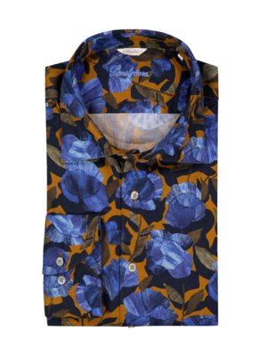 Casual shirt Blue Poppy in Oxford fabric