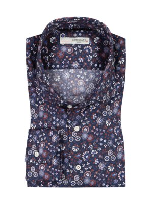 Casual shirt with all-over floral print