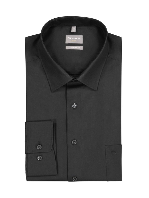 Olymp, Košile Luxor, comfort fit, s extra dlouhým rukávem černá 48SL