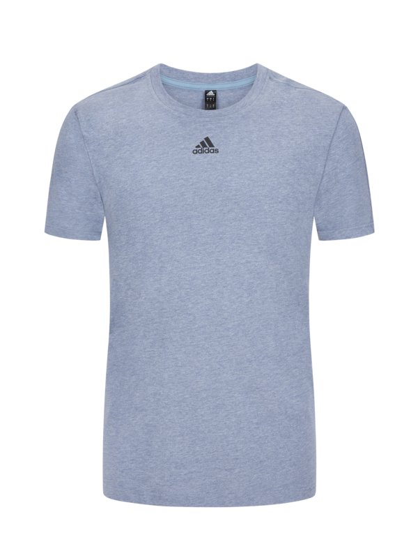 Levně Adidas, Tričko s logem na hrudi Modrá