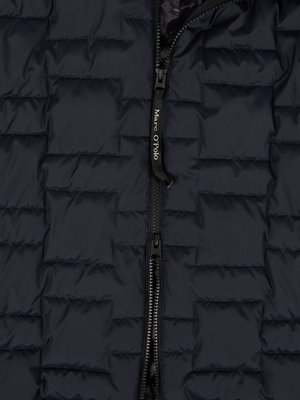 Quilted jacket with hood, water-repellent 
